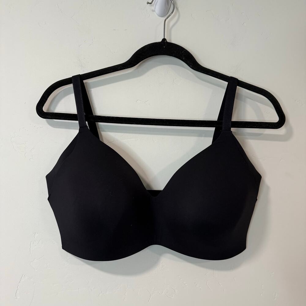 Knix Women's Bra Wingwoman Contour Black Size 7+ Padded Adjustable Wireless